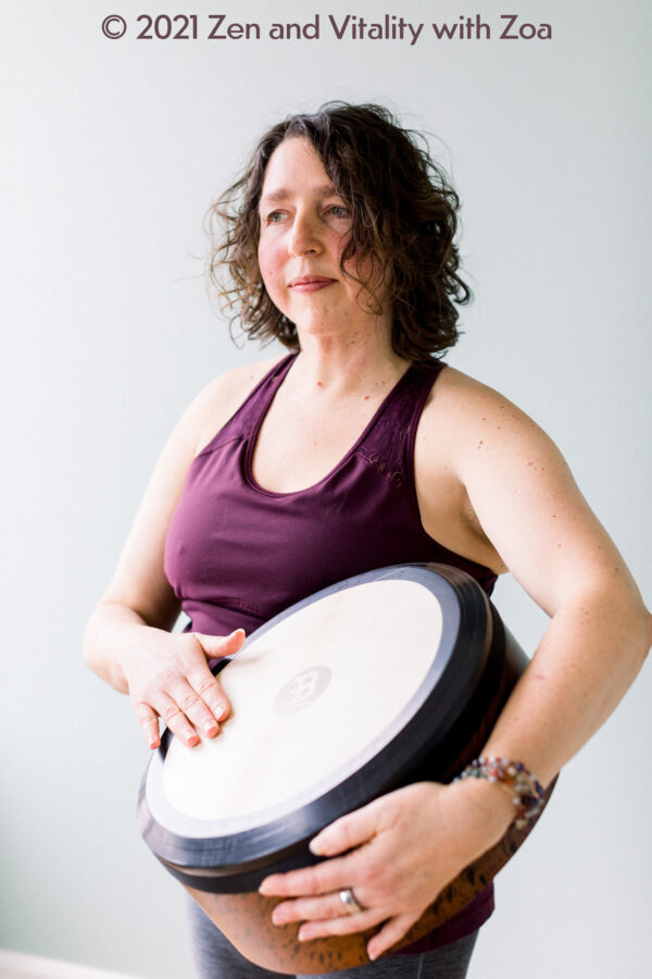 Zoa uses drums and other instruments for her personalized meditation recordings