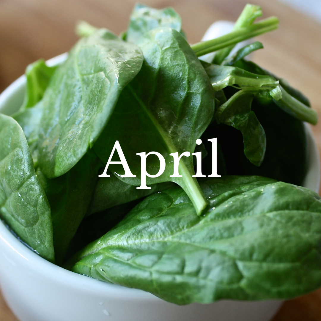 Eat Spinach during April in Maryland
