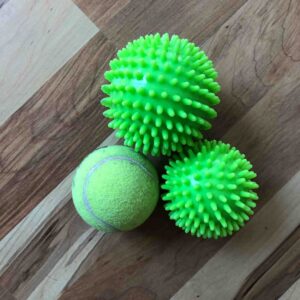 Hard spiky balls for deep fascial release