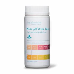 urine test strips for pH and ketones