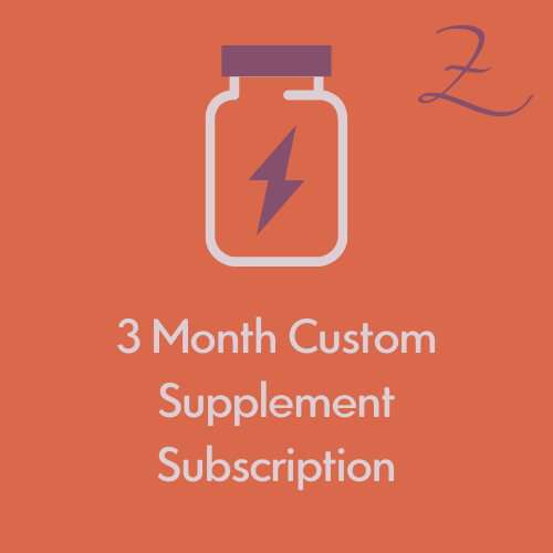 3 Month Custom Supplement Subscription at Zen and Vitality with Zoa